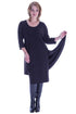 Rochie jerse neagra  Liza Panait Liza Panait Online Boutique